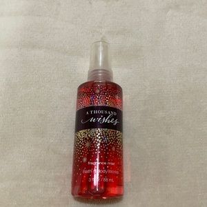 NWT BATH AND BODY WORKS A THOUSAND WISHES BODY MIST TRAVEL SIZE